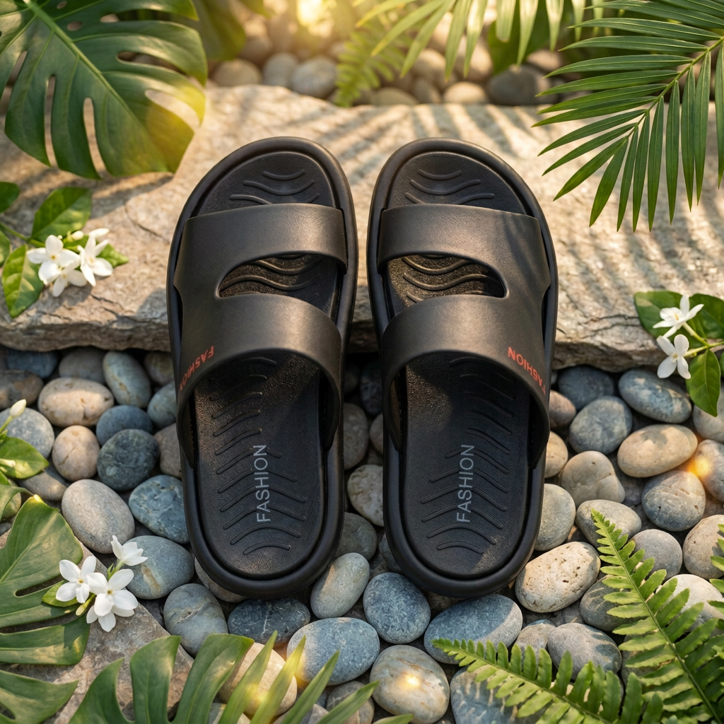 Sandalias negras, primera vista